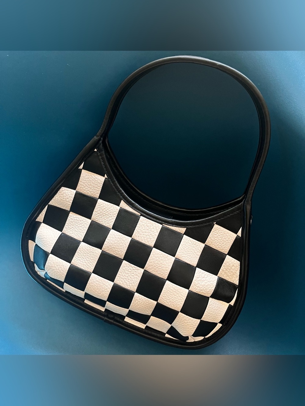 COACHTOPIA Ergo Leather Handbag in Black&White Check